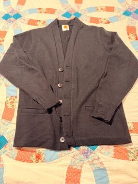 Children's Shawl Collar Cardigan Sweater - Charcoal